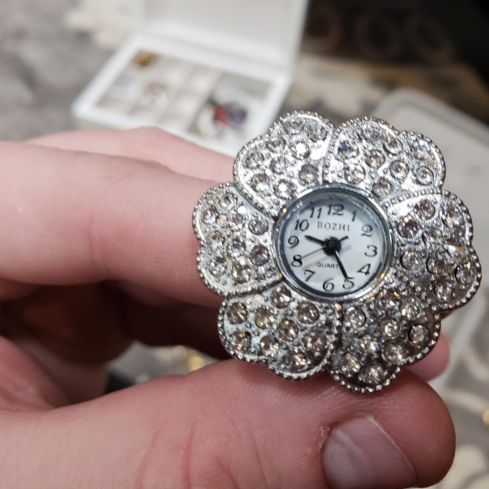 Diamond ring watch